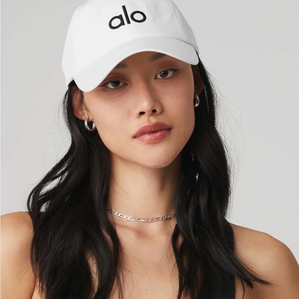 ALO Yoga White Sports Cap